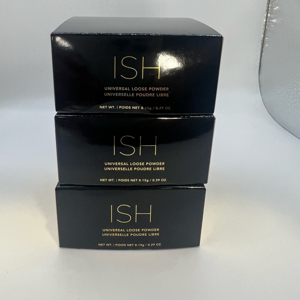 Bundle Of 3 Ish Universal Loose Makeup Setting Powder 0.29 oz Full Size ~